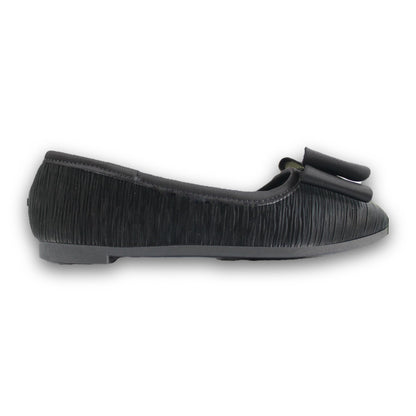 Pleated Bow Ballet Flat - 2513