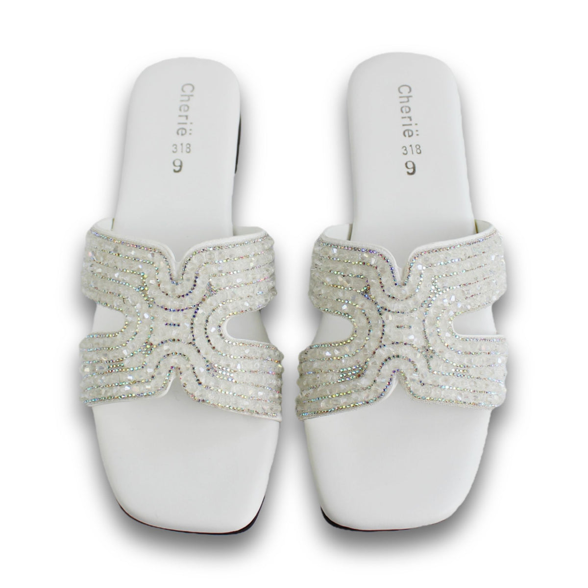 Rhinestone Cut-Out Flat Slide - SP 318