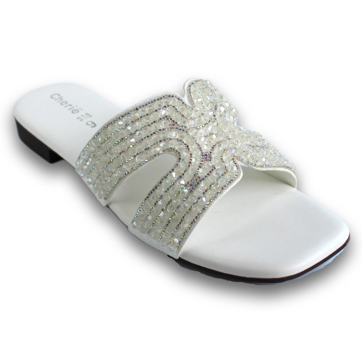 Rhinestone Cut-Out Flat Slide - SP 318