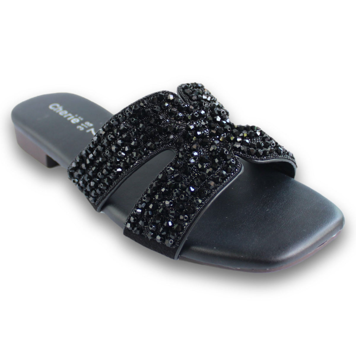 Rhinestone Cut-Out Flat Slide - SP 318