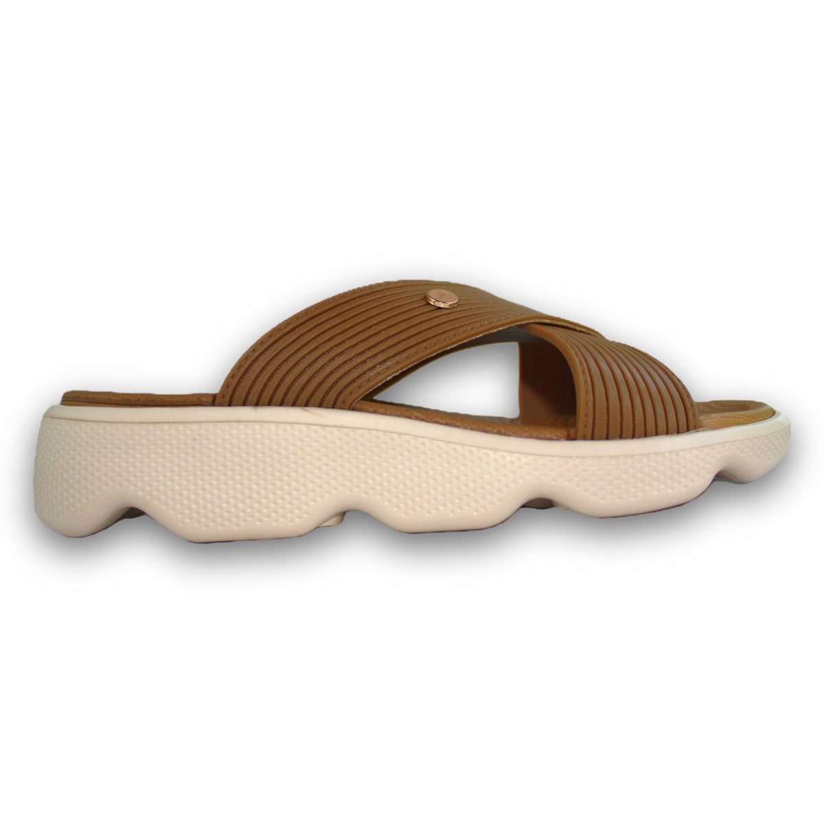 Ribbed Comfort Slide Sandal - 5907