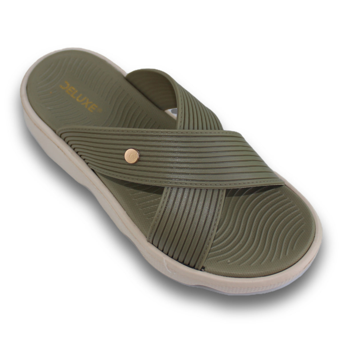 Ribbed Comfort Slide Sandal - 5907