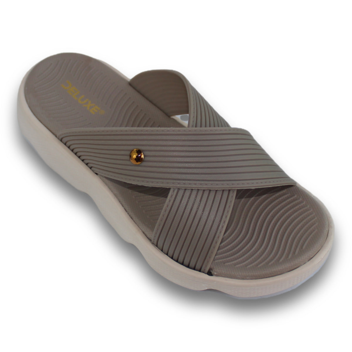 Ribbed Comfort Slide Sandal - 5907