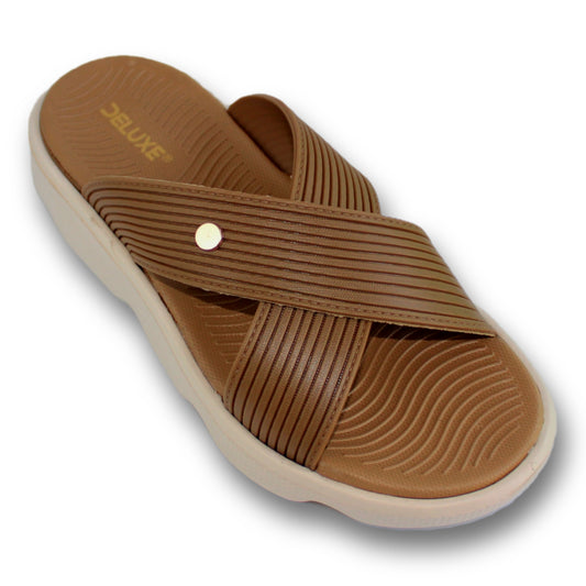 Ribbed Comfort Slide Sandal - 5907