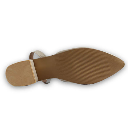 Ring-Buckle Slingback Flat Heel - 2930