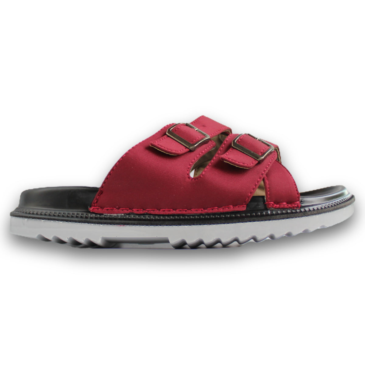 Satin Crossover Buckle Slide - Wavy 02