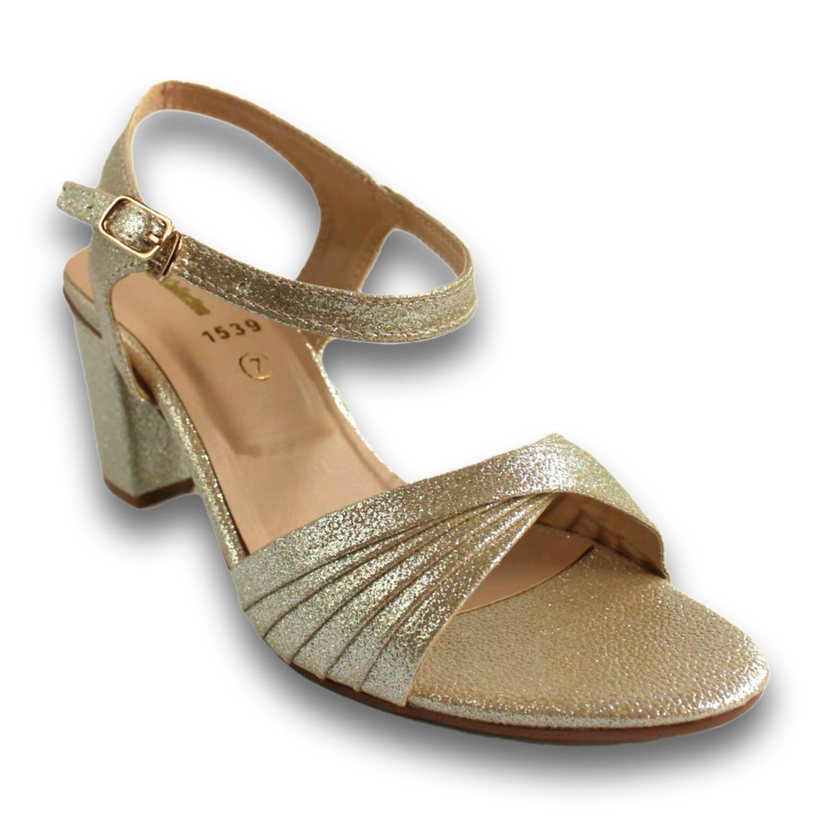 Shimmer Ankle-Strap Sandal - 1307