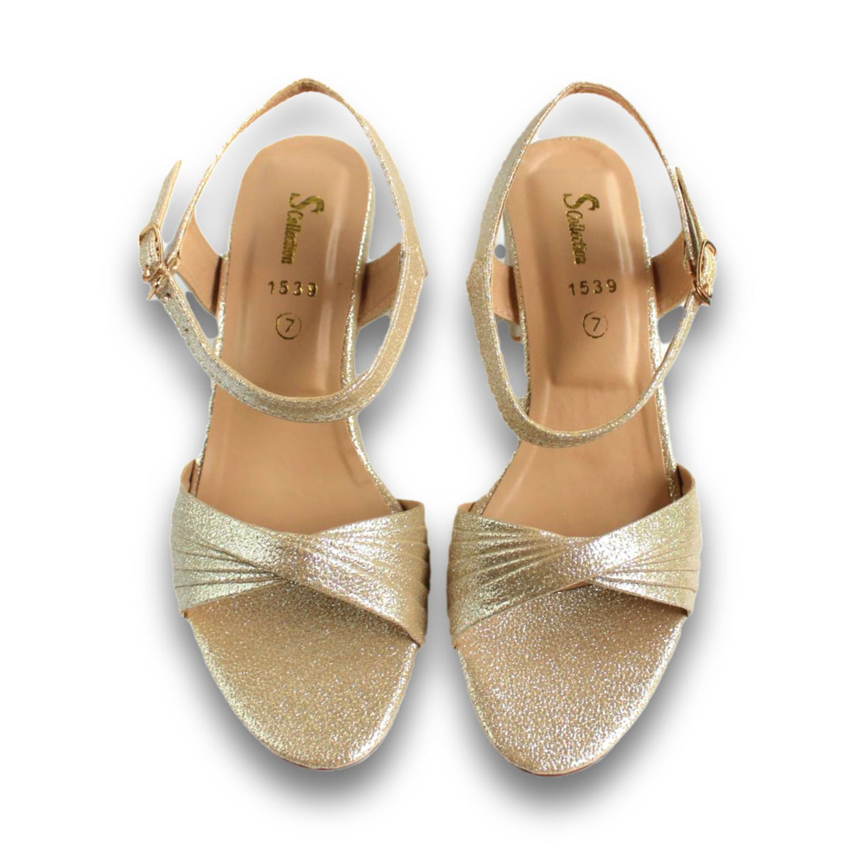 Shimmer Ankle-Strap Sandal - 1307