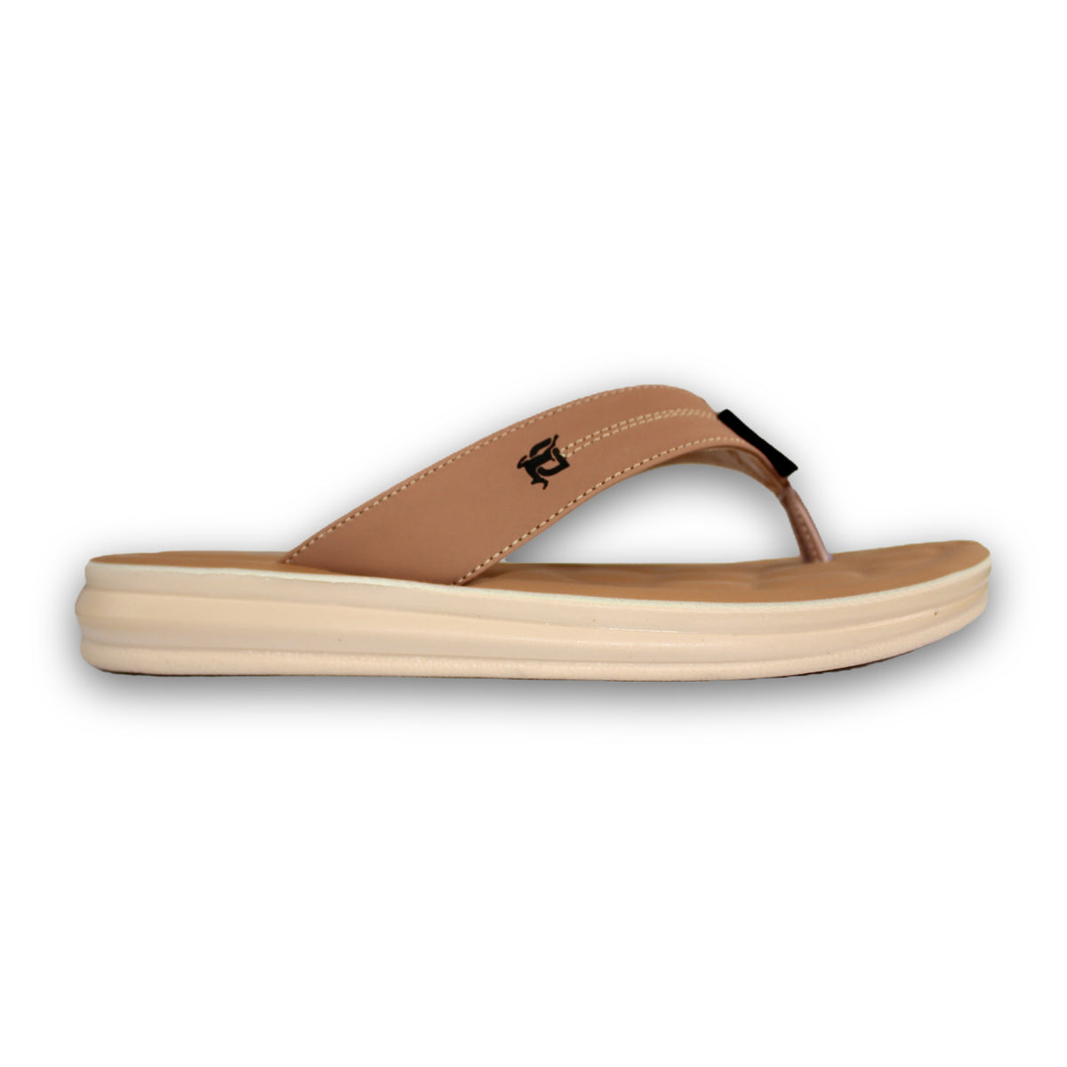 Stitched Accent Thong Slipper - Doe 204
