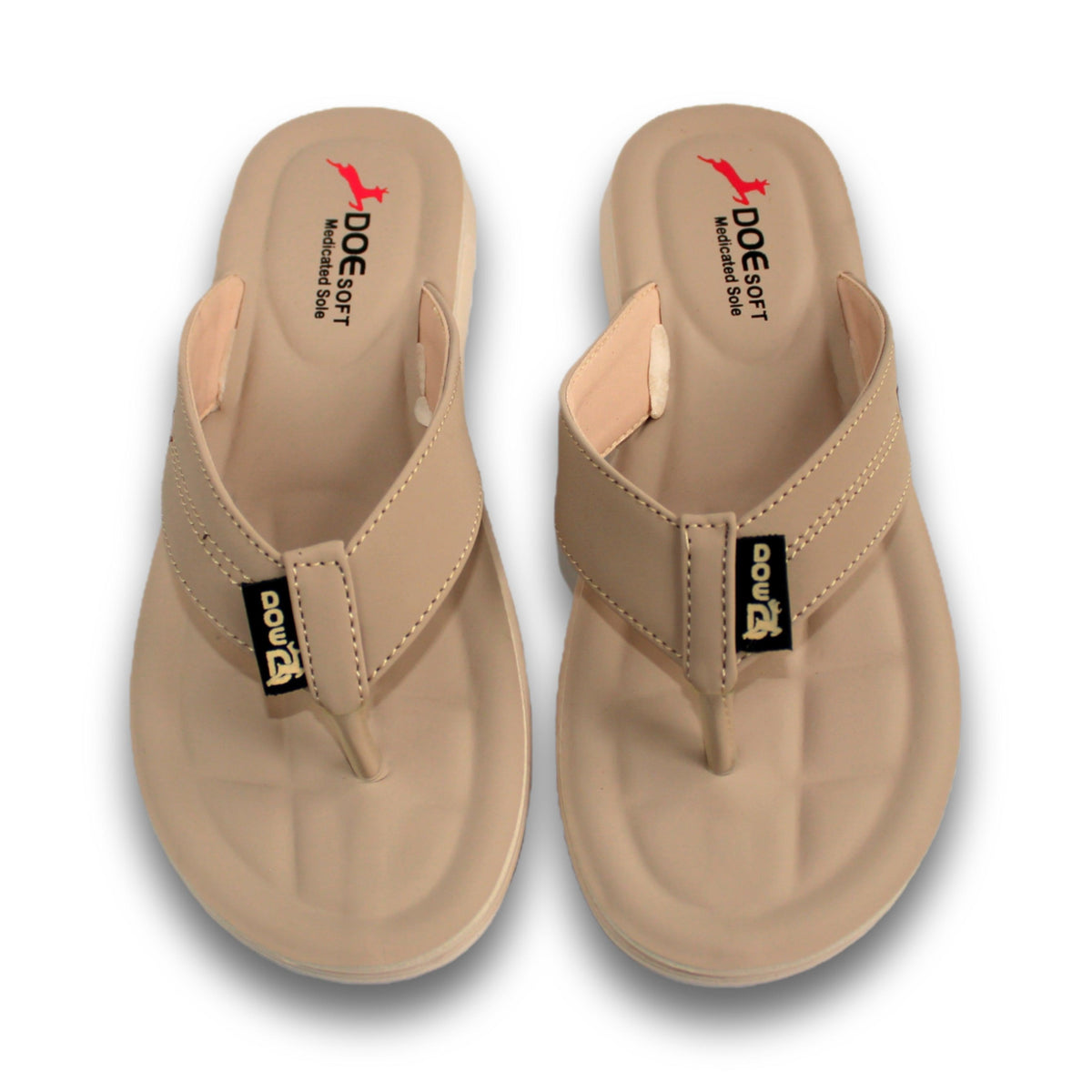 Stitched Accent Thong Slipper - Doe 204