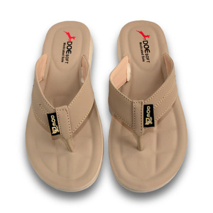 Stitched Accent Thong Slipper - Doe 204