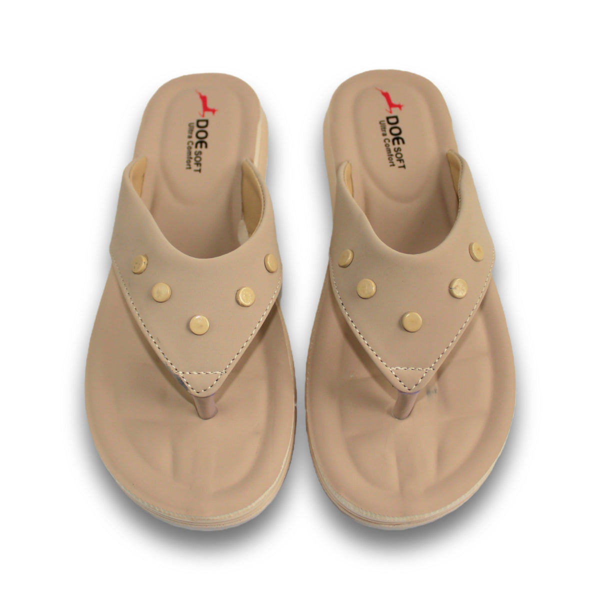 Studded Thong Comfort Slipper - Doe 205