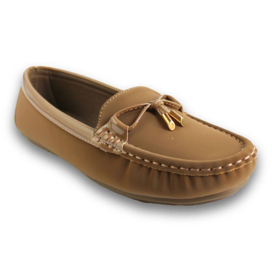 Tassel-Bow Moccasin Loafer - 3042