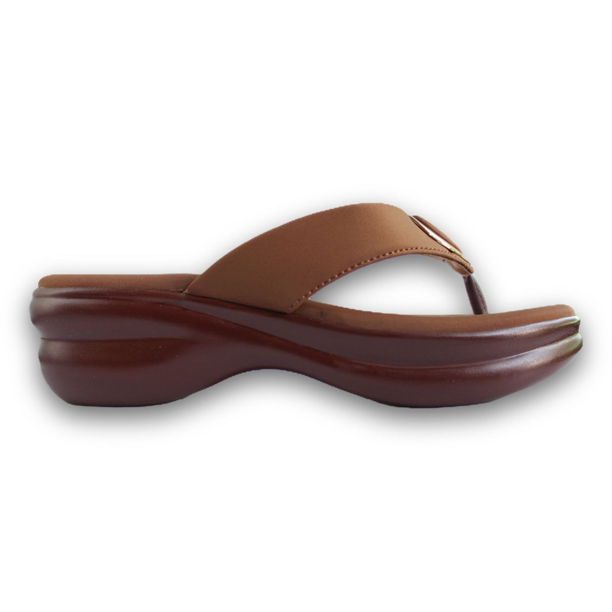 Teardrop Buckle Thong Wedge - MZ 0488