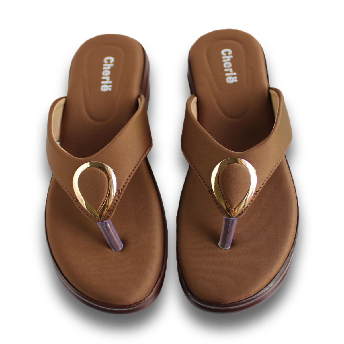 Teardrop Buckle Thong Wedge - MZ 0488