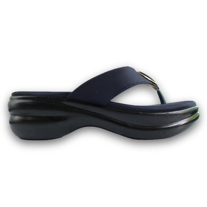 Teardrop Buckle Thong Wedge - MZ 0488