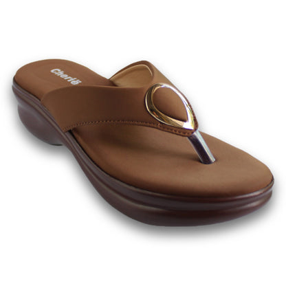 Teardrop Buckle Thong Wedge - MZ 0488