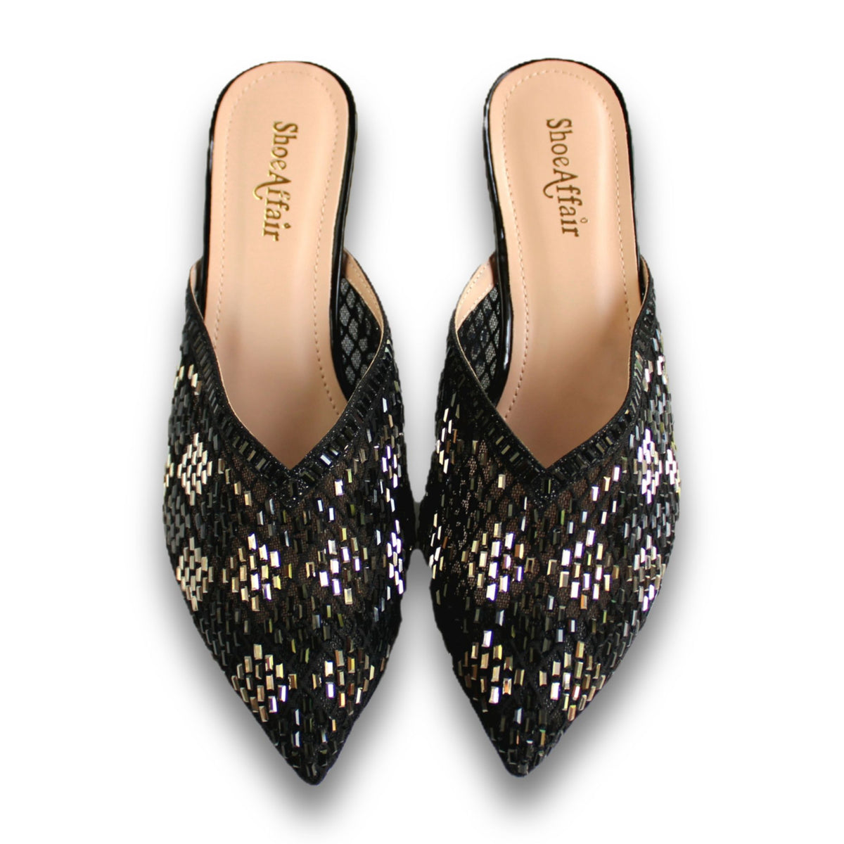 Textured Embellishment Heel - 2937