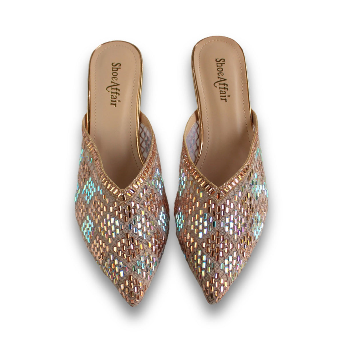 Textured Embellishment Heel - 2937