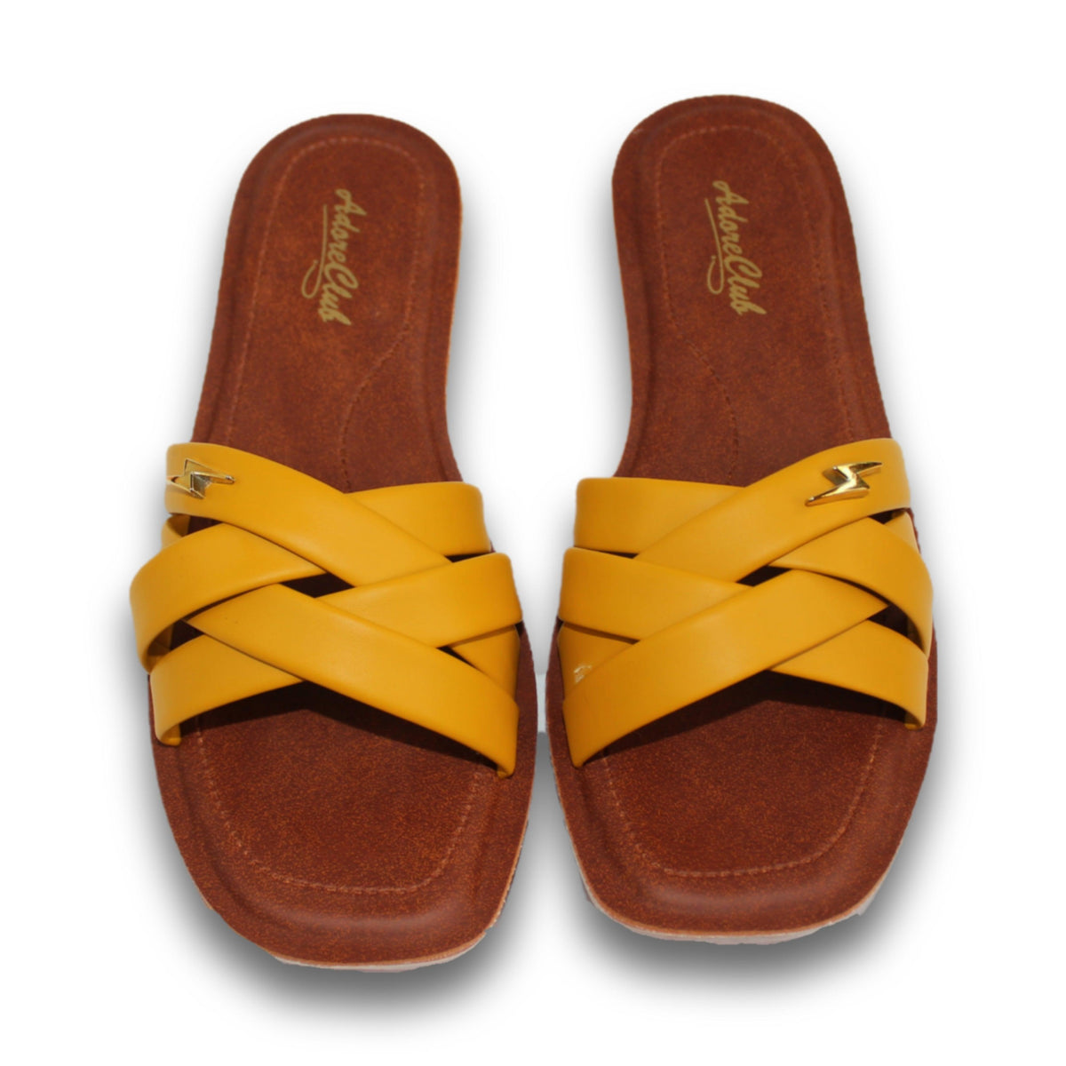 Woven Cross-Strap Slide (Kids) - N 8