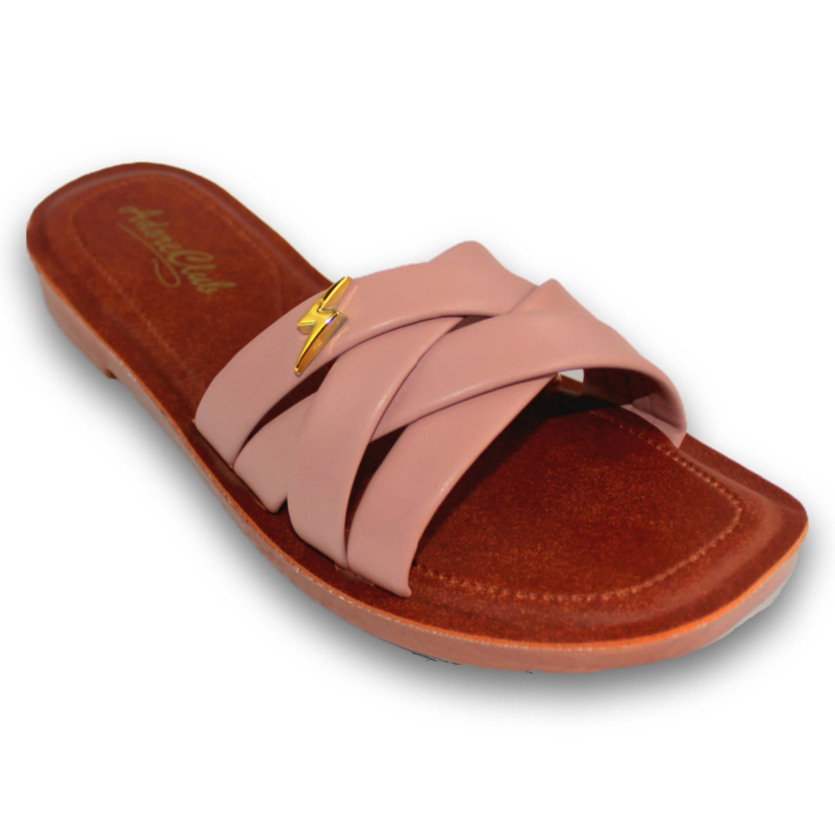 Woven Cross-Strap Slide (Kids) - N 8