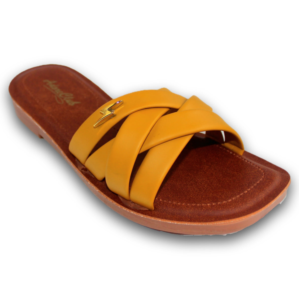 Woven Cross-Strap Slide (Kids) - N 8