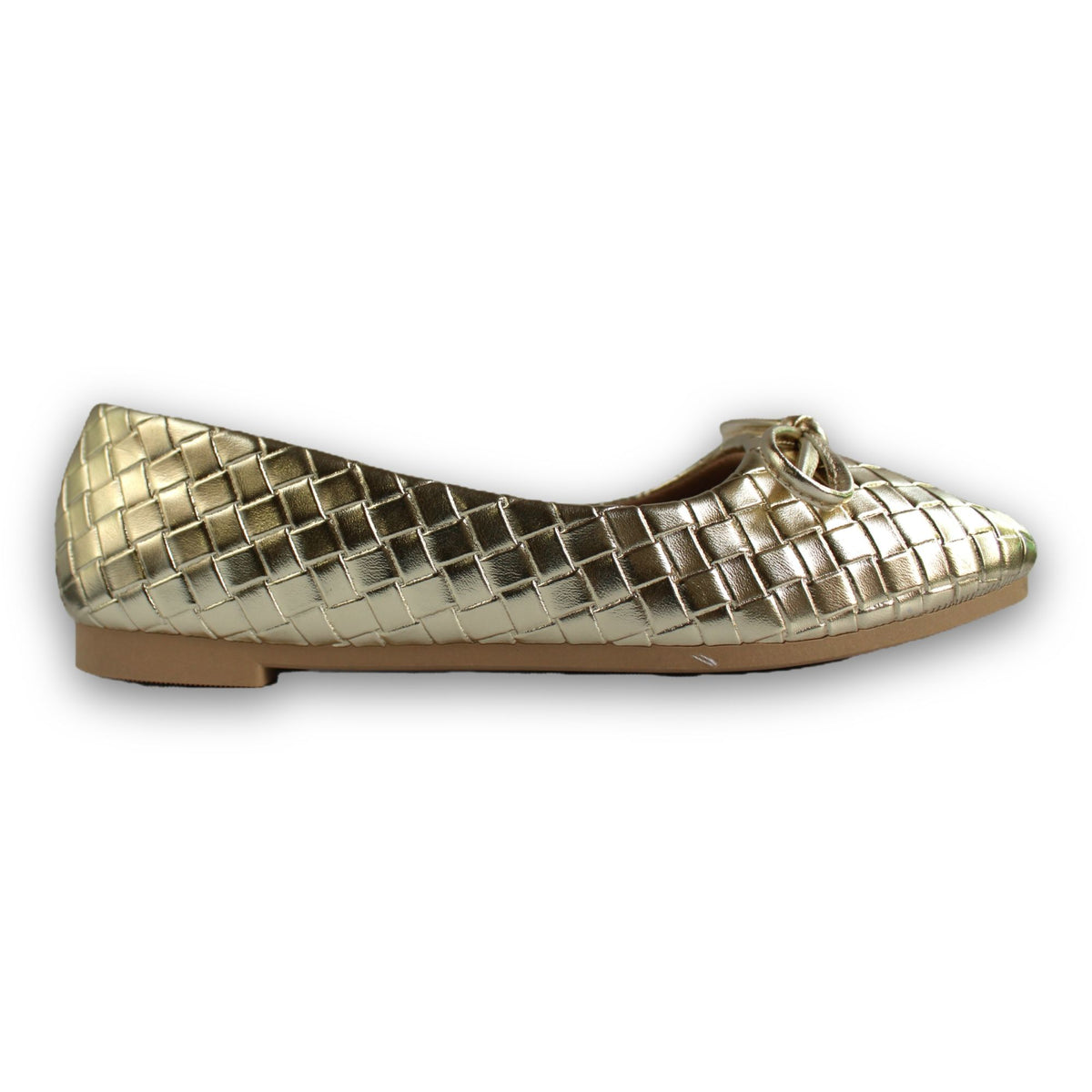 Woven Metallic Ballet Flat - 2514