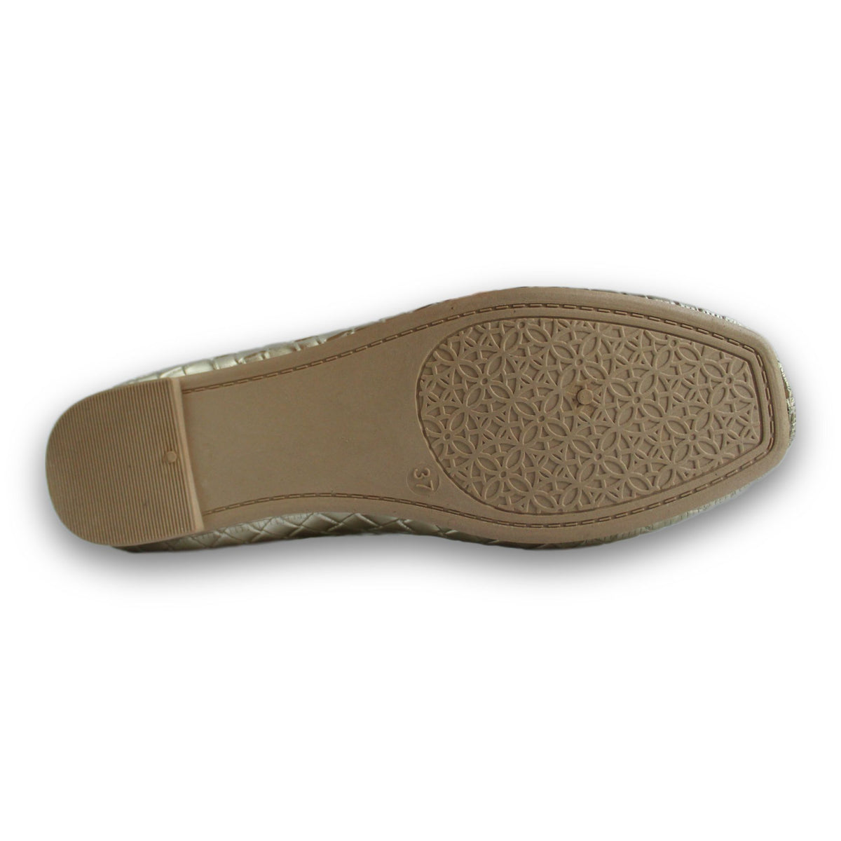 Woven Metallic Ballet Flat - 2514