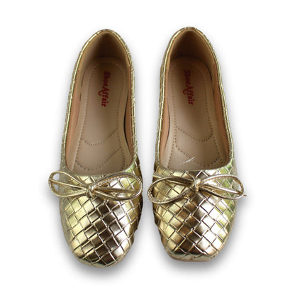Woven Metallic Ballet Flat - 2514