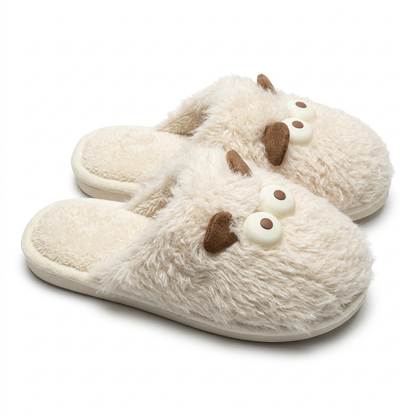 Googly Eyes Fuzzy Slippers