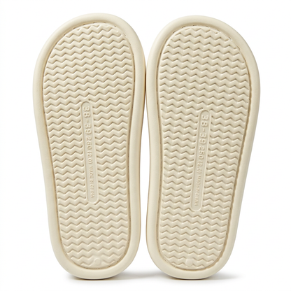 Snow Leopard Fluffy Slides